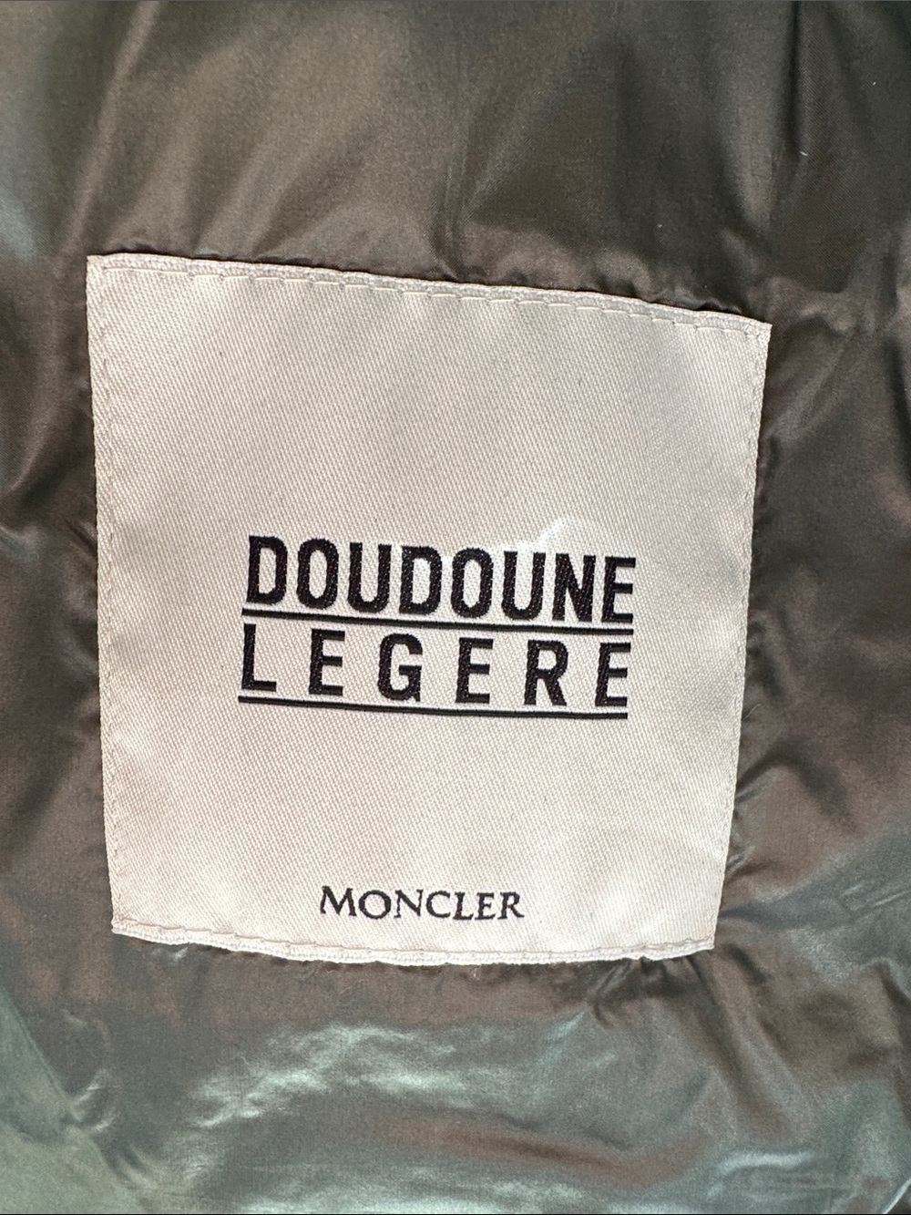 Ski!  Moncler “Bady” Nylon Laqué Puffer Jacket — Olive - Picture 9 of 9